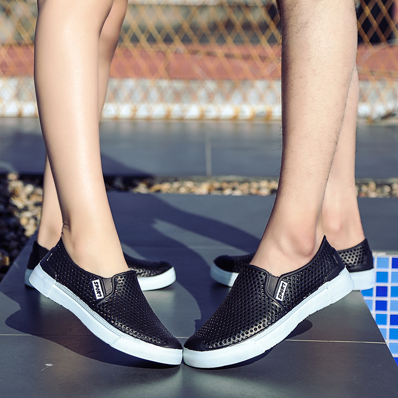 ヴィンテージミニマルメンズ手作りニット布靴弾性簡単着用スキッ - Men Shoes Office のレビューと価格