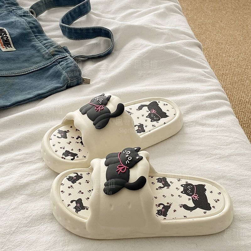 Printting かわいいクマの女性スリッパ夏屋内ソフト漫 - Men Shoes On Sale のレビューと価格