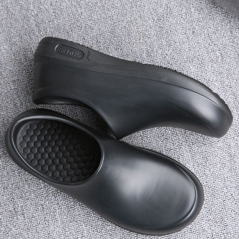 男女兼用ノンスリップシェフシューズ - 軽量で快適なスリッポ - Men Shoes Office のレビューと価格