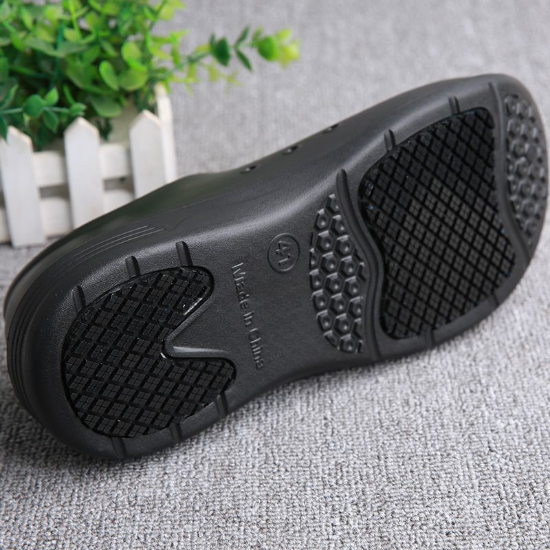 男女兼用ノンスリップシェフシューズ - 軽量で快適なスリッポ - Men Shoes Office のレビューと価格