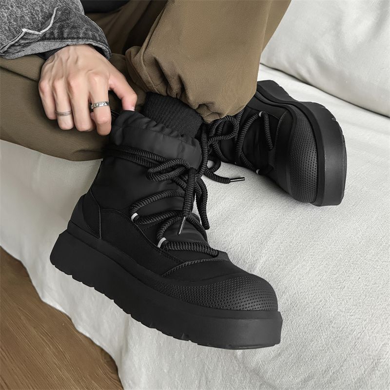 デザイナー新作メンズスノーブーツ冬用ハイカットアンクルブーツ - Men'S Shoes Dress Casual のレビューと価格