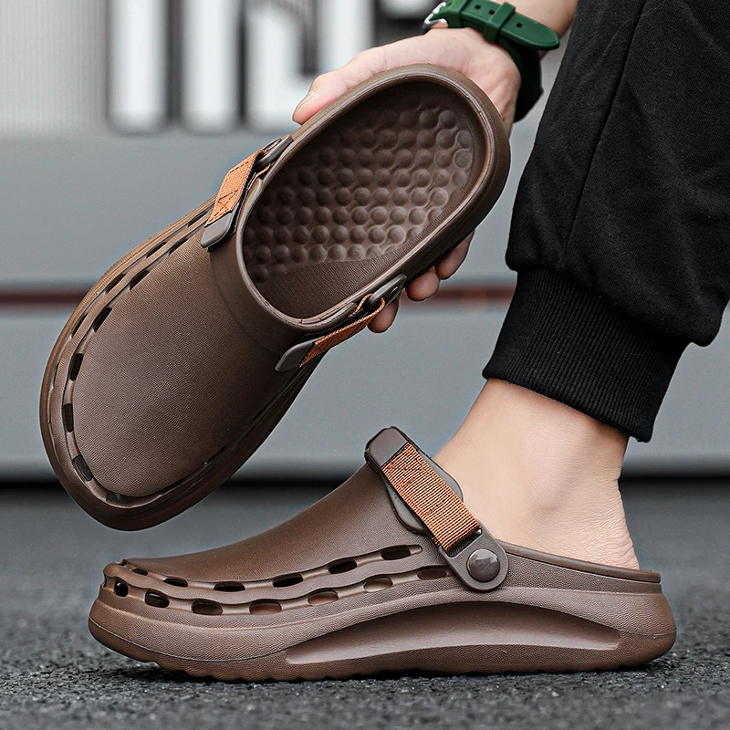 速乾性 EVA ソリッドカラーメンズサンダルファッショントレ - Men'S Shoes Dress Casual のレビューと価格