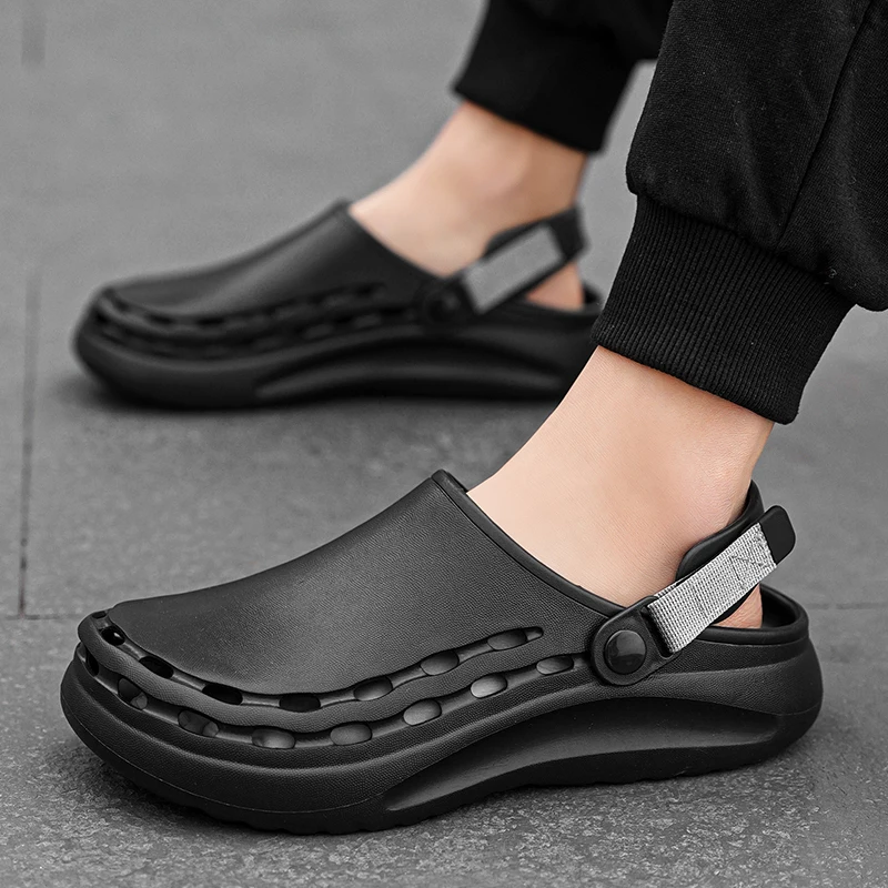 速乾性 EVA ソリッドカラーメンズサンダルファッショントレ - Men'S Shoes Dress Casual のレビューと価格