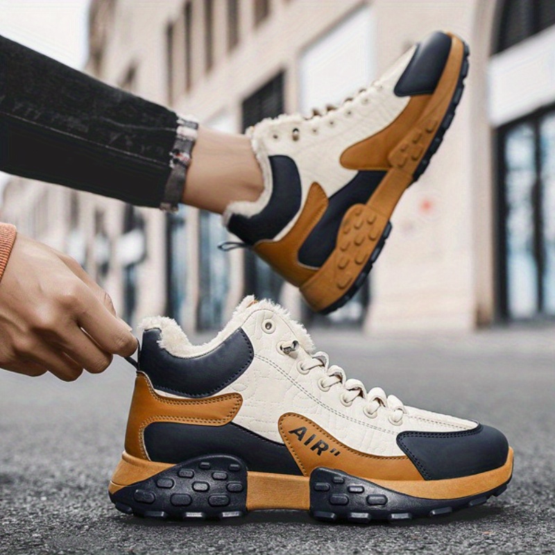 男性プラットフォーム暖かい綿の靴男性厚いスニーカー冬の靴男性 - Men Shoes Running のレビューと価格