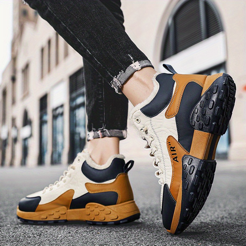 男性プラットフォーム暖かい綿の靴男性厚いスニーカー冬の靴男性 - Men Shoes Running のレビューと価格