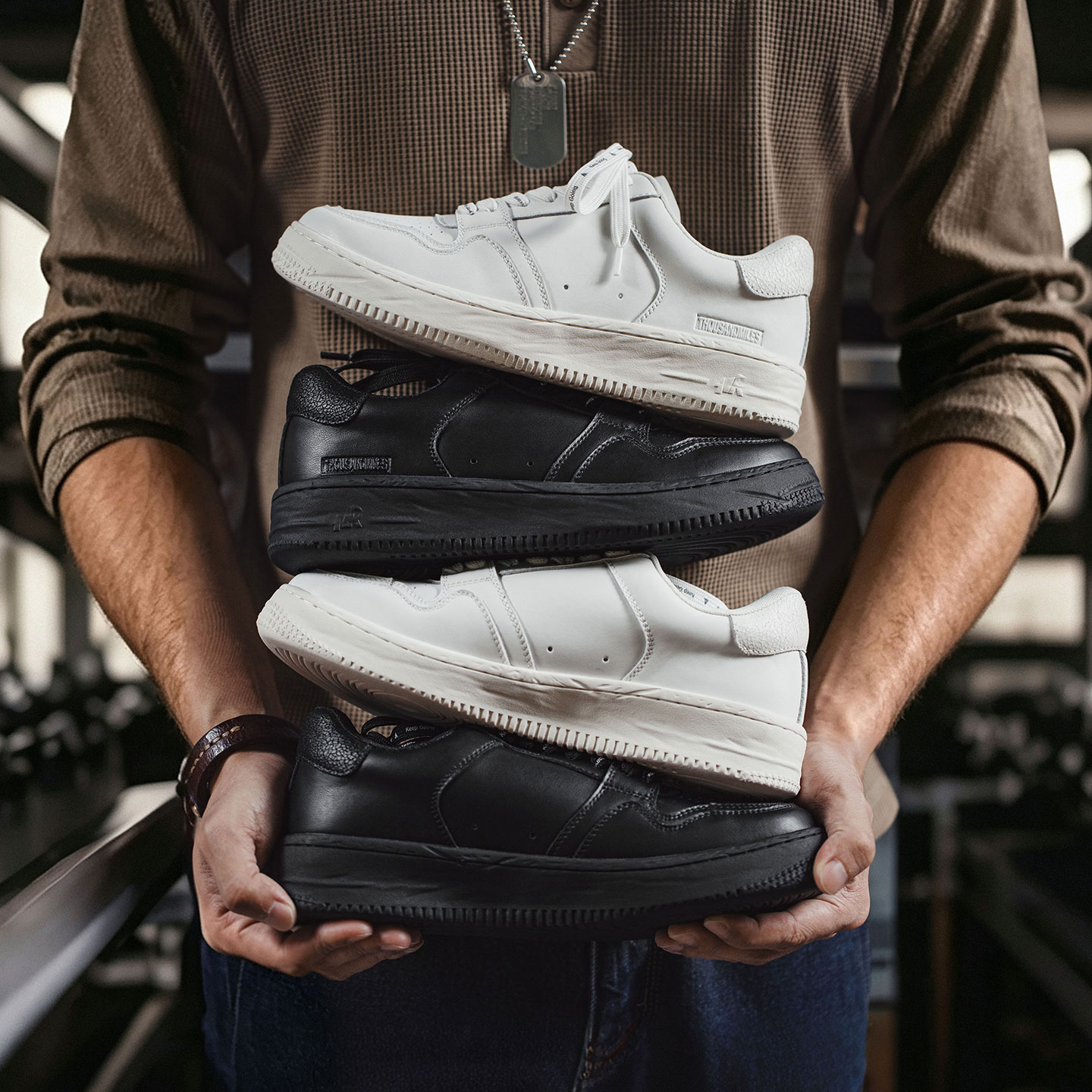 MADEN クラシック ホワイト ブラック プラットフォーム - Men'S Shoes Black And White のレビューと価格