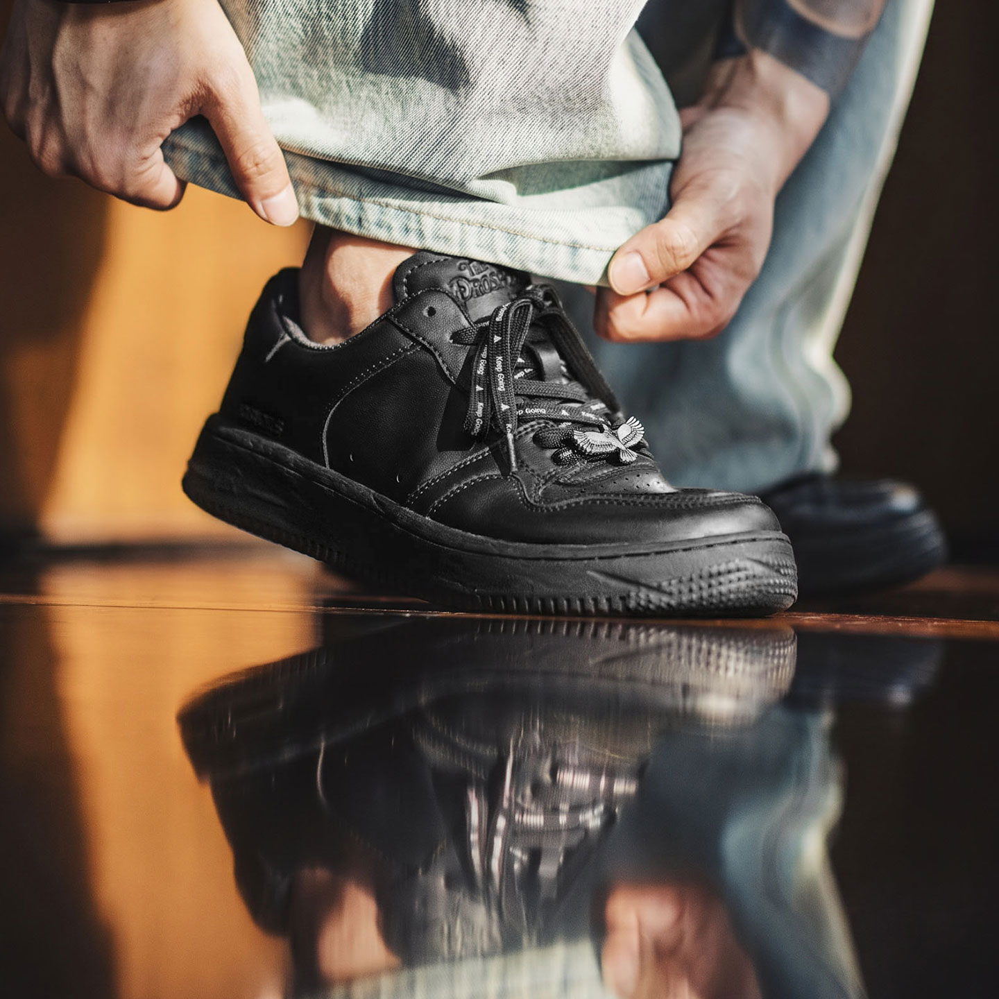MADEN クラシック ホワイト ブラック プラットフォーム - Men'S Shoes Black And White のレビューと価格