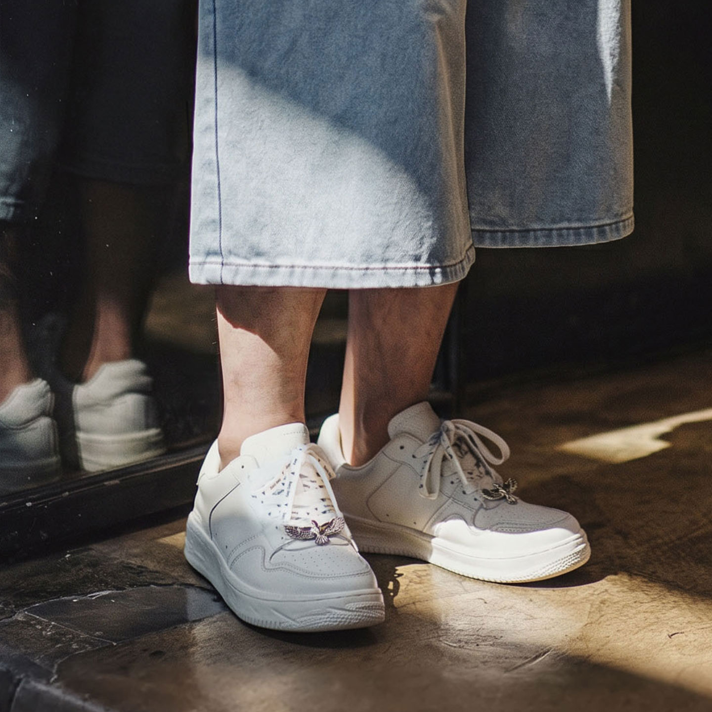 MADEN クラシック ホワイト ブラック プラットフォーム - Men'S Shoes Black And White のレビューと価格