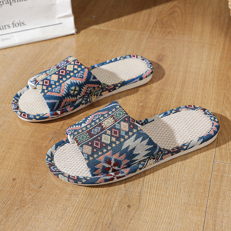 天然リネンサンダル女性男性用ノンスリップ耐摩耗性カジュアルビ - Men Shoes On Sale のレビューと価格